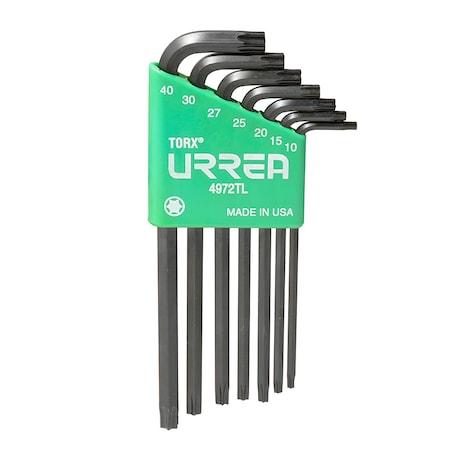 URREA Long Torx® key set 7Pc 4972TL